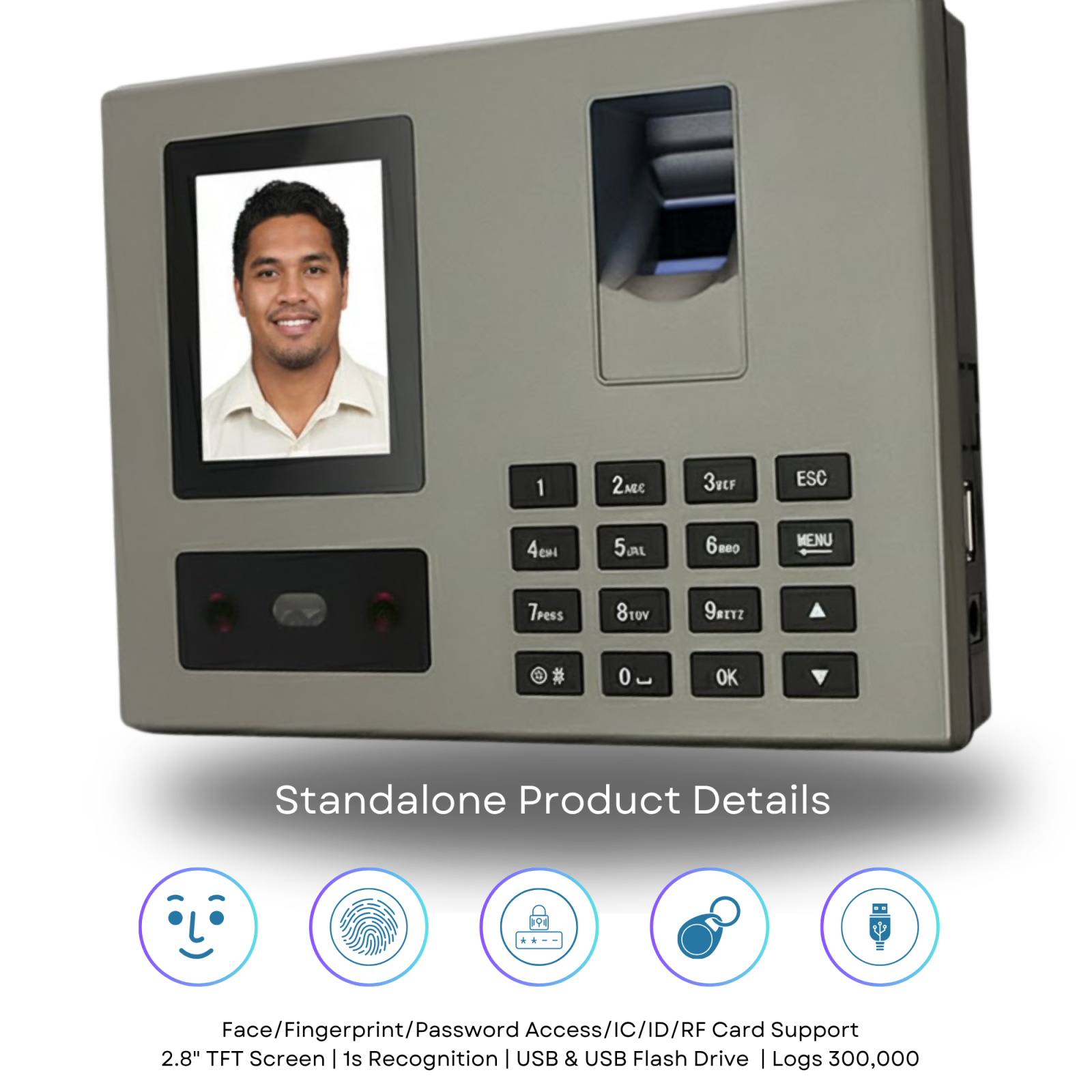 Donnwe FA03 Biometric Time Recorder